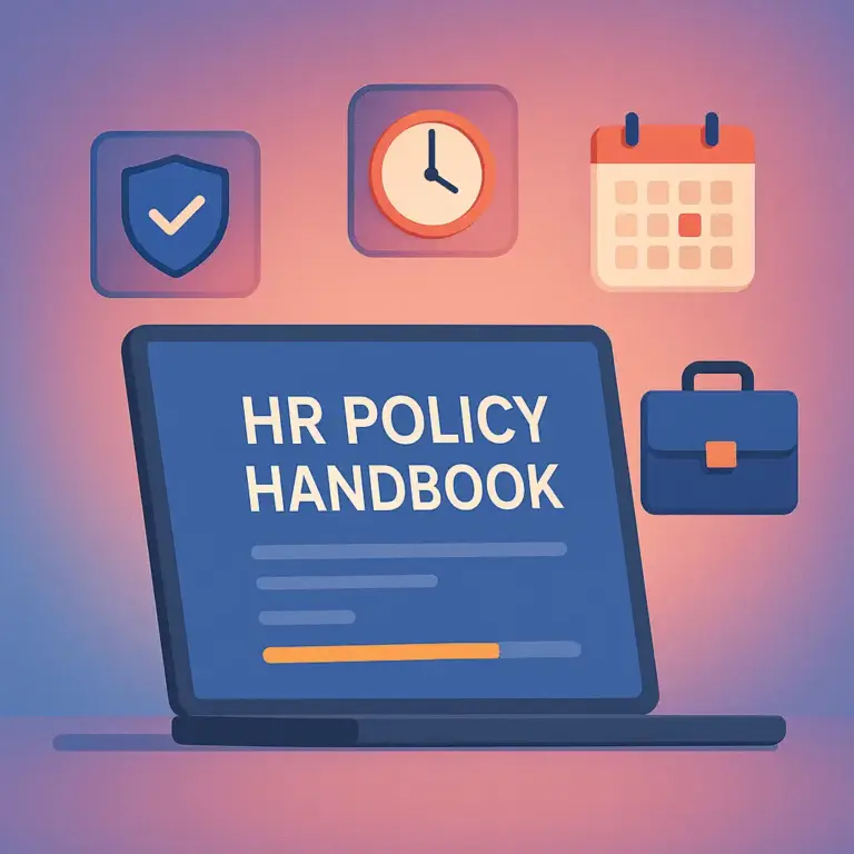 Employee handbook India startup policy template - HRTailor